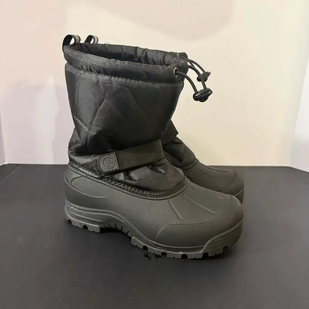 Northside Kids Size 4 Frosty‎ Winter Snow Boots Black 3M Thinsulate Waterproof